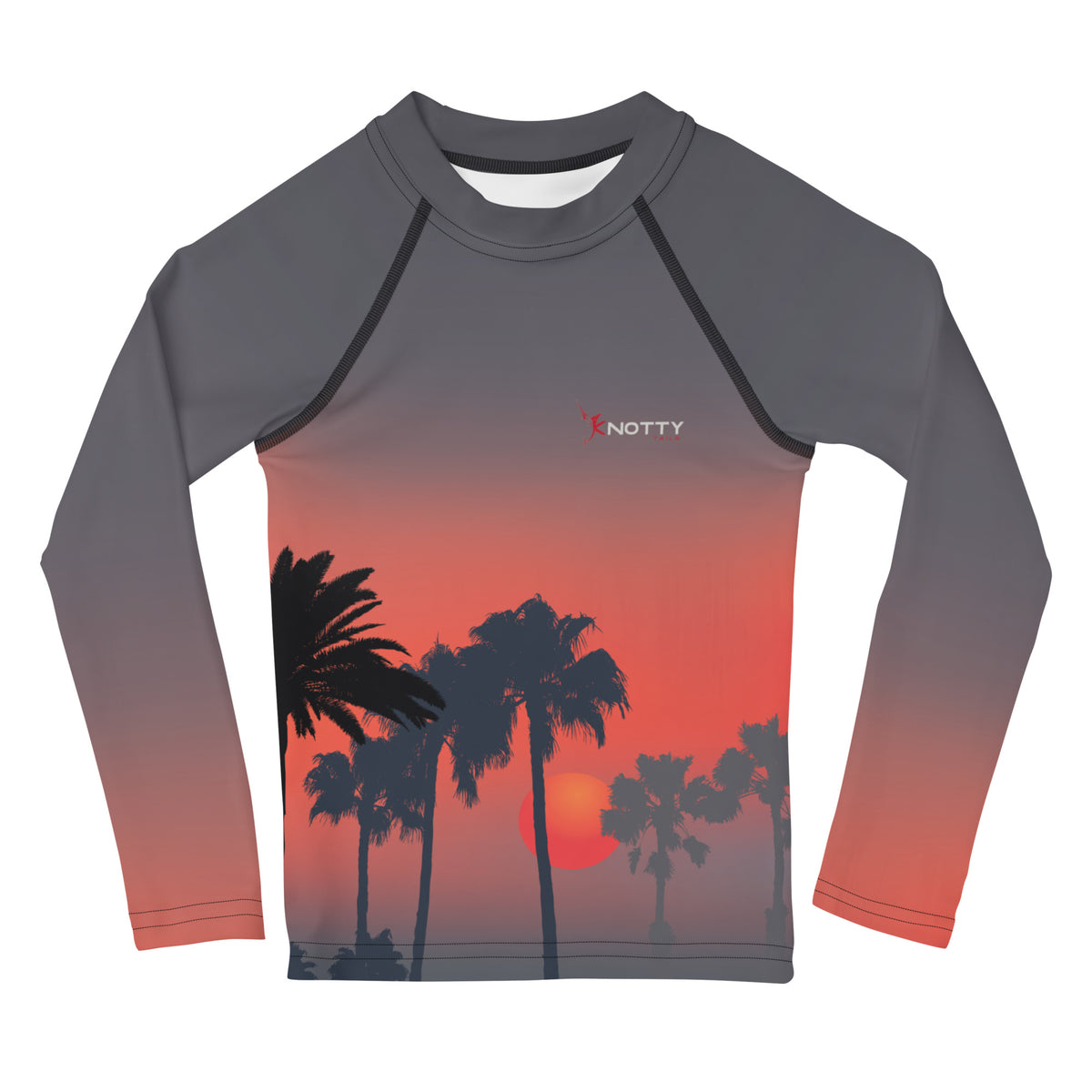 Sunset on Beach Kids SPF Rash Guard for Ultimate Sun Safety - Stylish ...