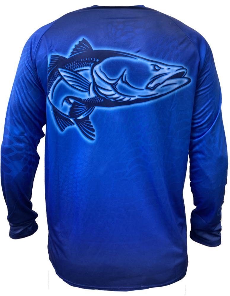 Royal Blue Snook Mens Performance Fishing Shirt – KnottyTails